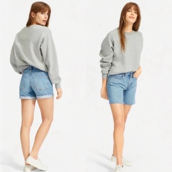 Everlane Pants - Everlane W Relaxed Short Denim Jean Size 25